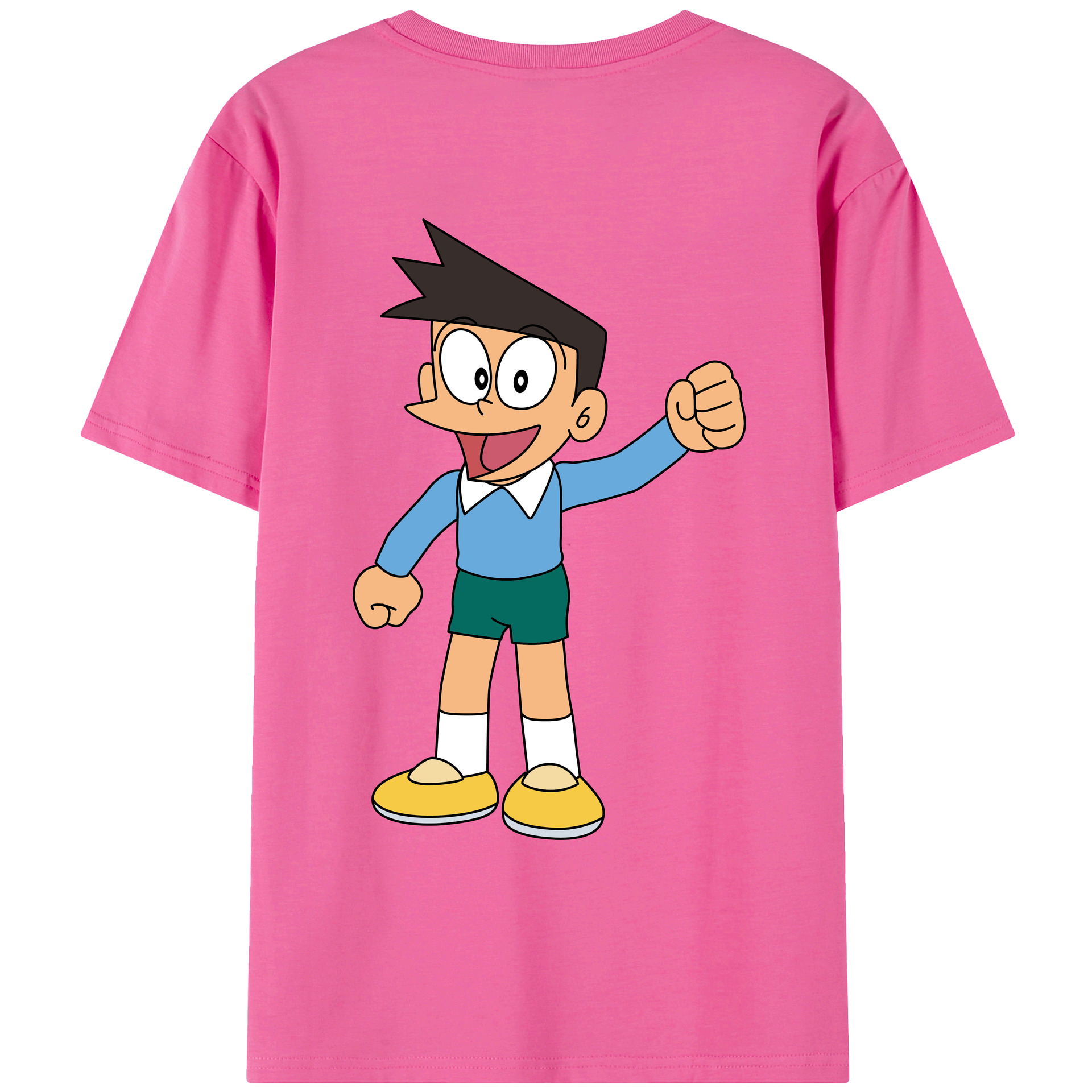 （画像用） ドラえもん 骨川 スネ夫 Doraemon Honekawa Suneo レディース半袖Tシャツ(バックプリント)